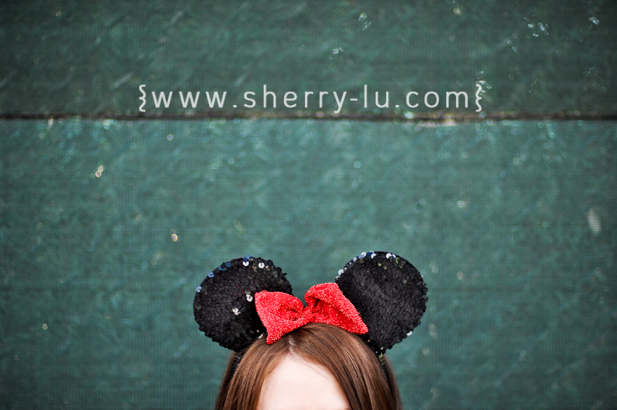 portrait taken in coquitlam with minnie mouse ears