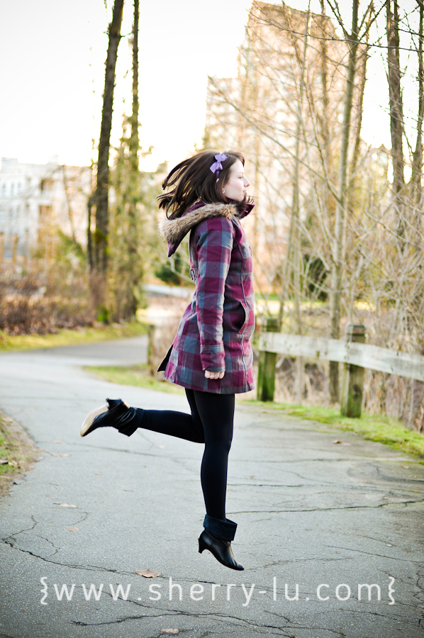 jumping photo that looks like she is levitating
